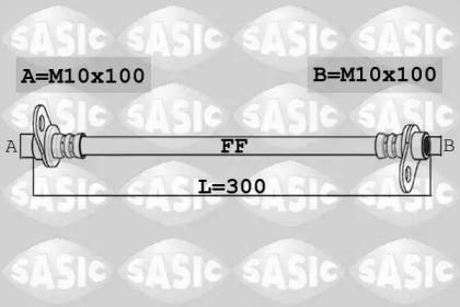 тормозные шланги SASIC для PEUGEOT 4007 (GP_) 2.2 HDi