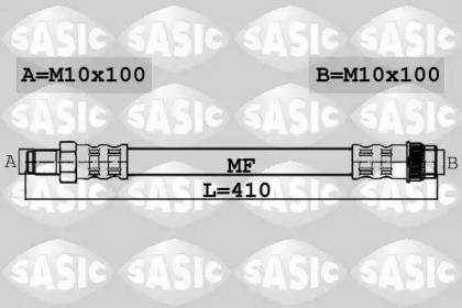 тормозные шланги SASIC для NISSAN PRIMASTAR Фургон (X83) 2.0
