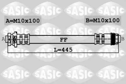 тормозные шланги SASIC для RENAULT KANGOO (KC0/1_) 1.4 (KC0C, KC0H, KC0B, KC0M)