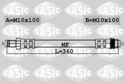 тормозные шланги SASIC для NISSAN KUBISTAR (X76) 1.2
