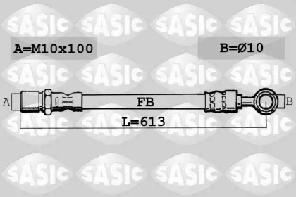 тормозные шланги SASIC для NISSAN MICRA C+C III (K12) 1.6 160 SR