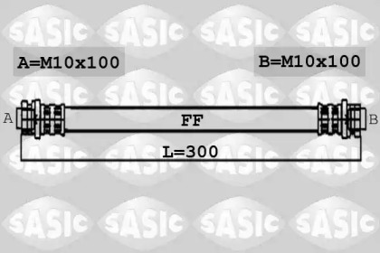 тормозные шланги SASIC для HONDA JAZZ II (GD_, GE3, GE2) 1.3 (GD1)