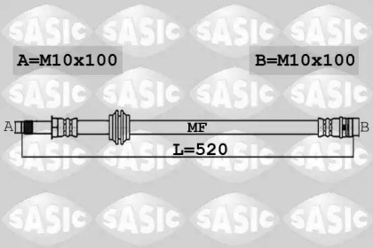 тормозные шланги SASIC для AUDI A4 Avant (8K5, B8) 2.0 TDI quattro