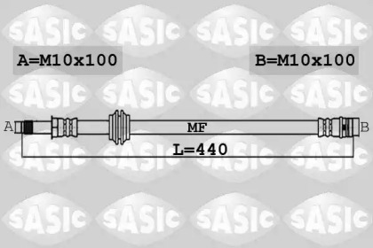 тормозные шланги SASIC для AUDI A4 Avant (8K5, B8) 2.0 TDI quattro