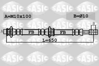 тормозные шланги SASIC для NISSAN PRIMERA Hatchback (P12) 2.0