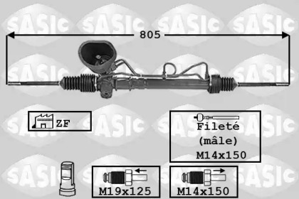 Рулевой механизм / насос SASIC для RENAULT CLIO I (B/C57_, 5/357_) 1.4