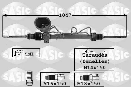 Рулевой механизм / насос SASIC для RENAULT CLIO I (B/C57_, 5/357_) 1.4