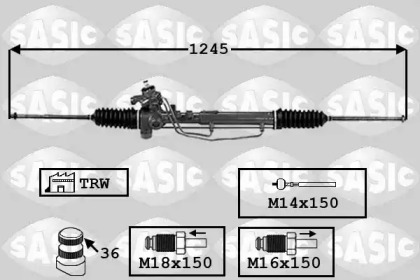 Рулевое управления SASIC для VW GOLF II (19E, 1G1) 1.8 GTI 16V