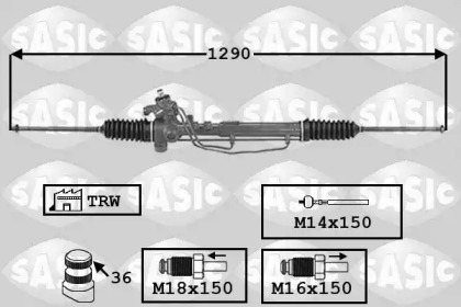 Рулевое управления SASIC для VW GOLF II (19E, 1G1) 1.8 GTI 16V