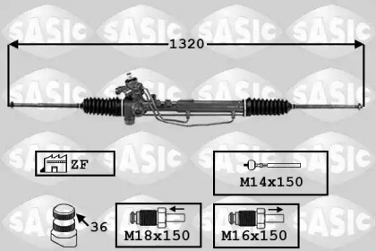 Рулевое управления SASIC для VW GOLF II (19E, 1G1) 1.8 GTI 16V
