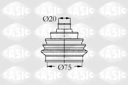 Привод колеса SASIC для VW CADDY II Variant (9K9B) 1.6