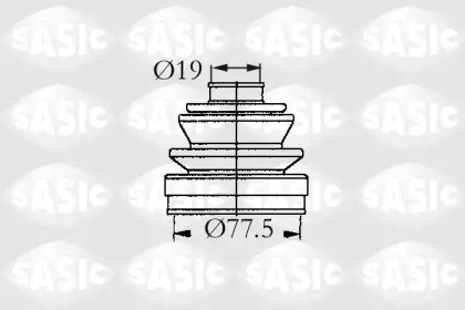 Пыльник SASIC для HONDA CIVIC II Хэтчбек (SS, SL) 1300 L (SS)