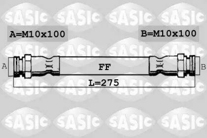 тормозные шланги SASIC для PEUGEOT 205 I (741A/C) 1.7 Diesel