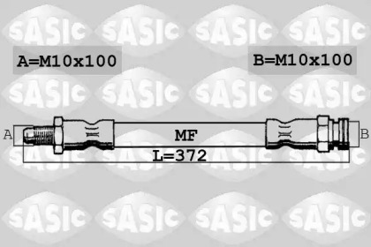 тормозные шланги SASIC для PEUGEOT 305 II Break (581E) 1.9 Diesel