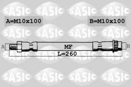 тормозные шланги SASIC для PEUGEOT 405 I (15B) 1.8 Turbo Diesel