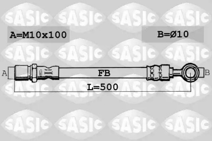 тормозные шланги SASIC для HONDA CONCERTO (HW, MA) 1.4