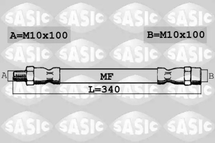 тормозные шланги SASIC для VW GOLF II (19E, 1G1) 1.8 GTI 16V
