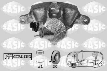 Суппорт диского колесного тормозного механизма / -держатель SASIC для PEUGEOT 405 I (15B) 1.8 Turbo Diesel