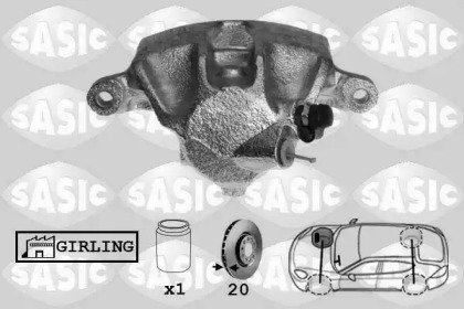 Суппорт диского колесного тормозного механизма / -держатель SASIC для PEUGEOT 405 I (15B) 1.8 Turbo Diesel
