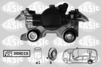 Суппорт диского колесного тормозного механизма SASIC для PEUGEOT 306 Кабриолет (7D, N3, N5) 1.8 16V