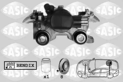Суппорт диского колесного тормозного механизма SASIC для PEUGEOT 306 Кабриолет (7D, N3, N5) 1.8 16V