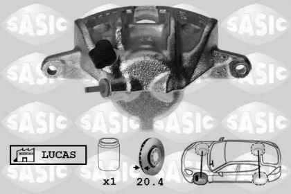 Суппорт диского колесного тормозного механизма SASIC для PEUGEOT 306 Кабриолет (7D, N3, N5) 1.8 16V