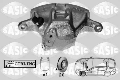 Суппорт диского колесного тормозного механизма SASIC для VW GOLF II (19E, 1G1) 1.8 GTI 16V