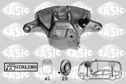 Суппорт диского колесного тормозного механизма SASIC для VW GOLF II (19E, 1G1) 1.8 GTI 16V