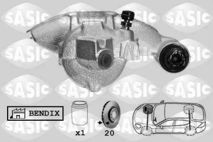 Суппорт диского колесного тормозного механизма SASIC для FORD ESCORT '95 Фургон (AVL) 1.8 D