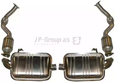 Выхлопная система JP GROUP для PORSCHE CAYMAN (987) S 3.4