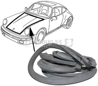 Автомобиль, задняя часть JP GROUP для PORSCHE 911 3.3 SC Turbo