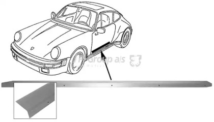 Детали крепления JP GROUP для PORSCHE 911 2.3 T