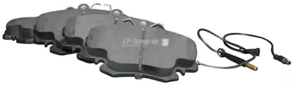 Тормозные колодки JP GROUP для DACIA LOGAN (LS_) 1.6 (LSOB, LSOD, LSOF, LSOH)
