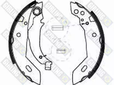 Тормозная колодка / накладка GIRLING для PEUGEOT 205 I (741A/C) 1.7 Diesel