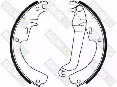 Тормозная колодка / накладка GIRLING для OPEL REKORD D 1.9