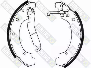 Барабанный тормозной механизм GIRLING для VW LT 40-55 I c бортовой платформой/ходовая часть (293-909) 2.4 D