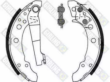 Барабанный тормозной механизм GIRLING для VW SCIROCCO (53) 1.6