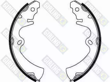 Барабанный тормозной механизм GIRLING для MAZDA 323 I Station Wagon (FA) 1.3