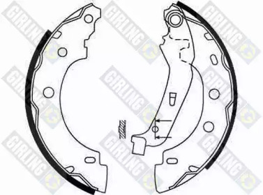 Барабанный тормозной механизм GIRLING для NISSAN KUBISTAR (X76) 1.5 dCi