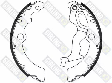 Барабанный тормозной механизм GIRLING для NISSAN PIXO (UA0) 1.0