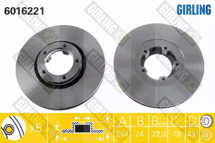 Дисковой тормозной механизм GIRLING для FORD TRANSIT Фургон (E_ _) 2.0 i (EAL, EAS)