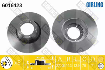 Дисковой тормозной механизм GIRLING для FORD TRANSIT Фургон (V_ _) 2.4 D (VVS)