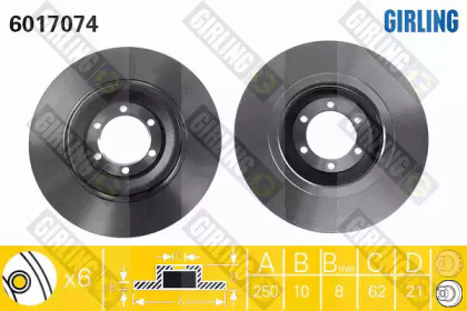 Дисковой тормозной механизм GIRLING для ALFA ROMEO ALFETTA (116_) 2.4 TD (116.B3)