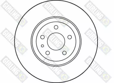 Тормозной диск GIRLING для ALFA ROMEO 164 (164_) 2.5 V6