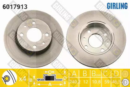 Дисковой тормозной механизм GIRLING для FIAT PANDA (141_) 1000 4x4