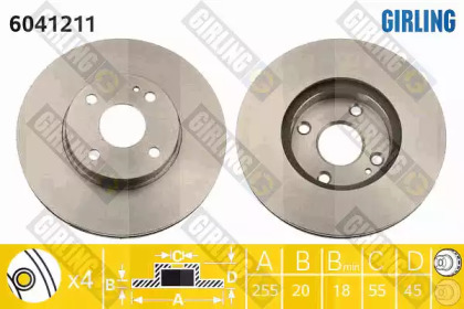 Дисковой тормозной механизм GIRLING для MAZDA MX-5 I (NA) 1.8