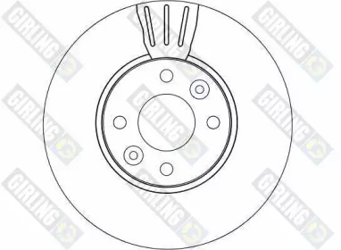 Тормозной диск GIRLING для NISSAN NOTE (E11, NE11) 1.5 dCi
