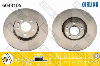 Дисковой тормозной механизм GIRLING для VW TRANSPORTER IV c бортовой платформой/ходовая часть (70XD) 1.9 TD