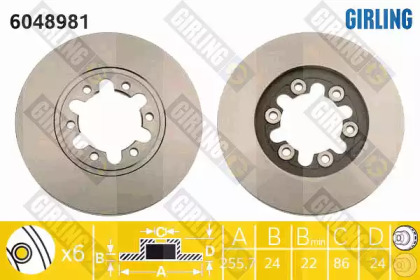 Дисковой тормозной механизм GIRLING для MAZDA BT-50 Пикап (CD, UN) 2.5 MRZ-CD