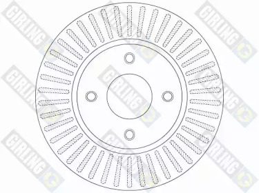 Дисковой тормозной механизм GIRLING для NISSAN TIIDA Хэтчбек (C11) 1.6